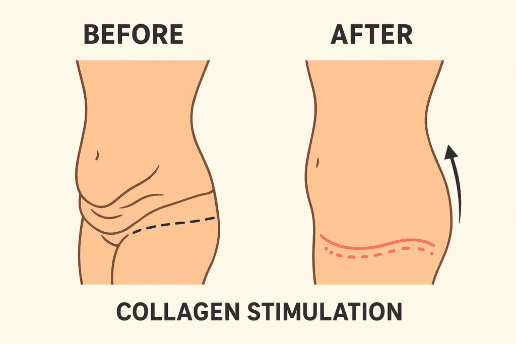 Before and after results for sagging skin after weight loss injections Dorchester