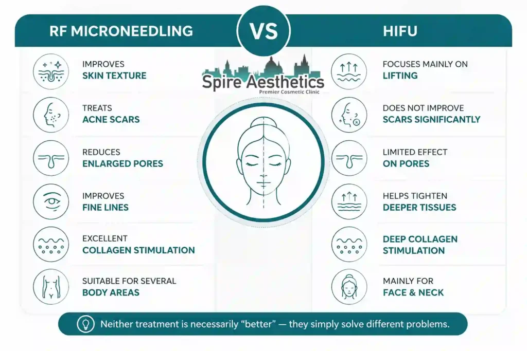 RF Microneedling vs HIFU: Which Treatment Gives Better Results Dorchester?